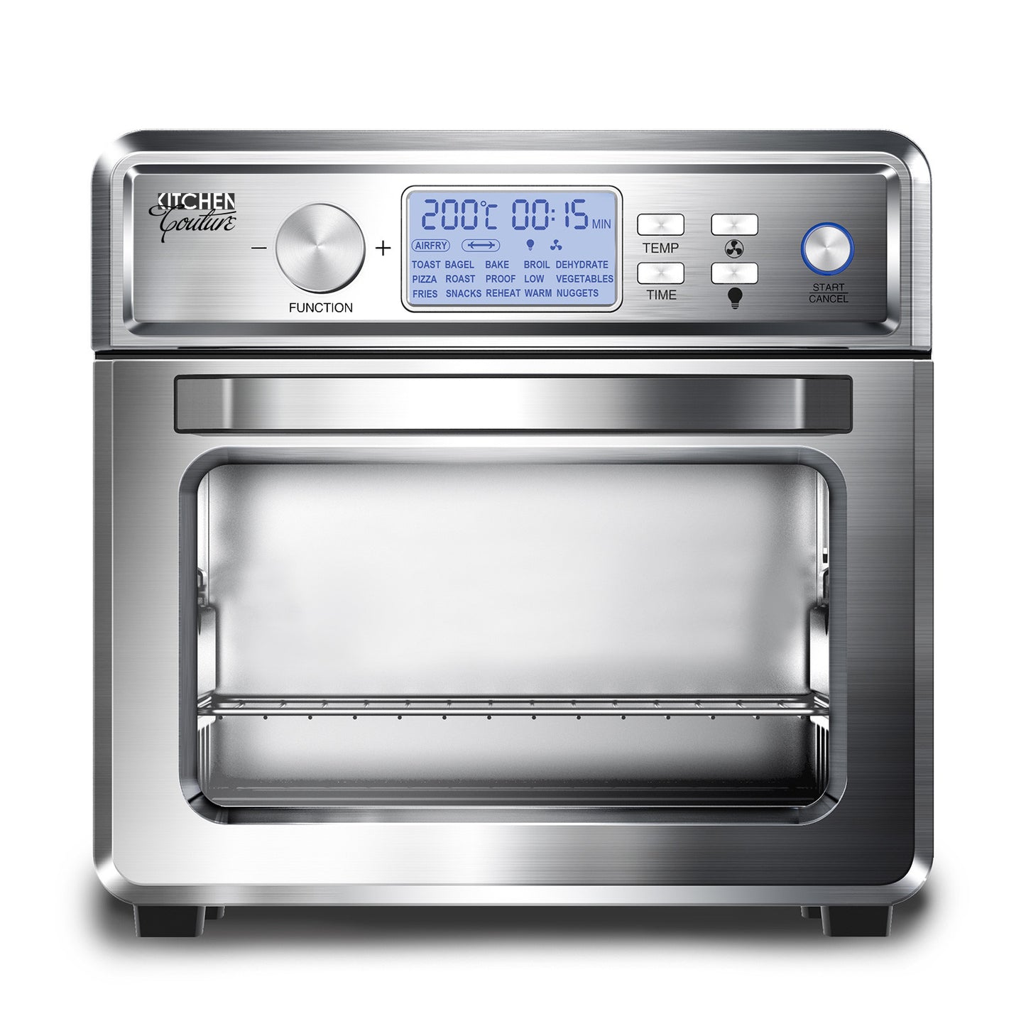 Kitchen Couture Air Fryer 24 Litre Multifunctional LCD Display Stainless Steel