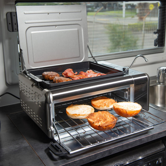 9-in-1 Air Fryer Oven with Flip Design Stainless Steel - Sensei