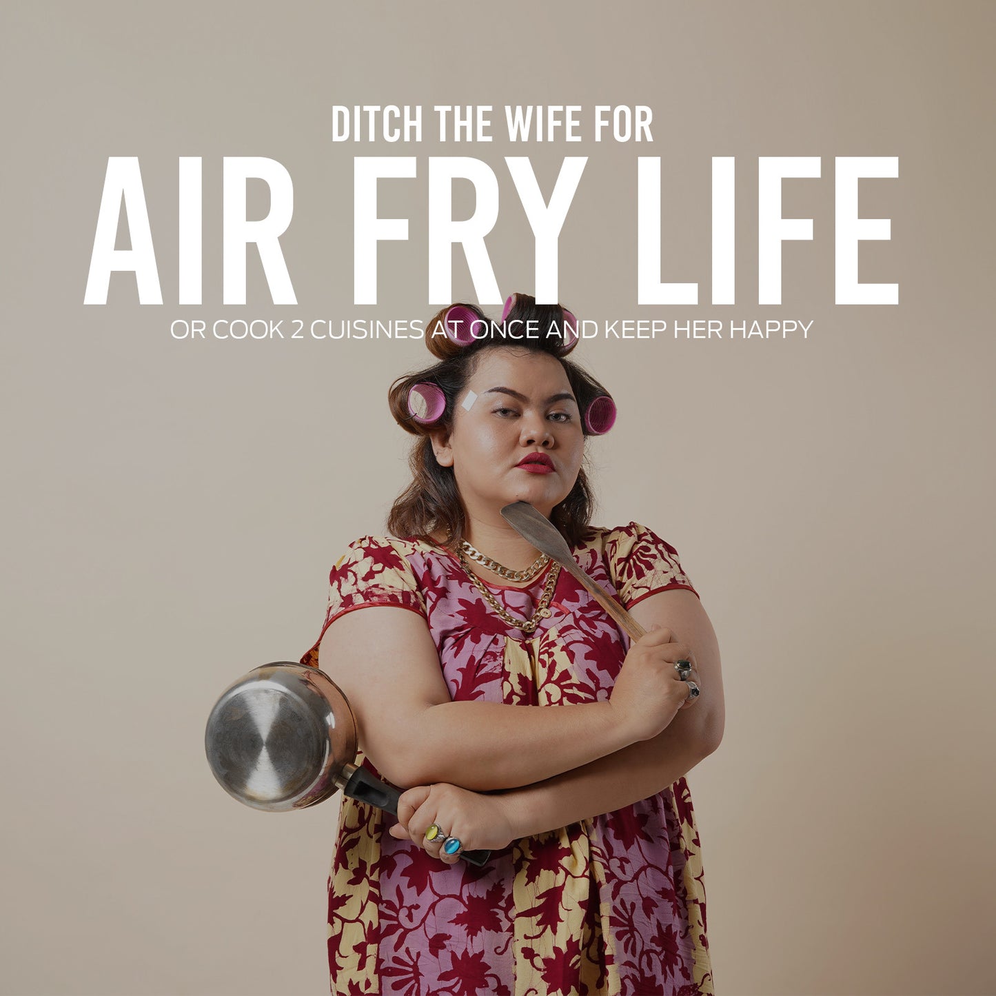 Kitchen Couture Dual View 2 x 5 Litre Air Fryer 6 Programs Stainless Steel