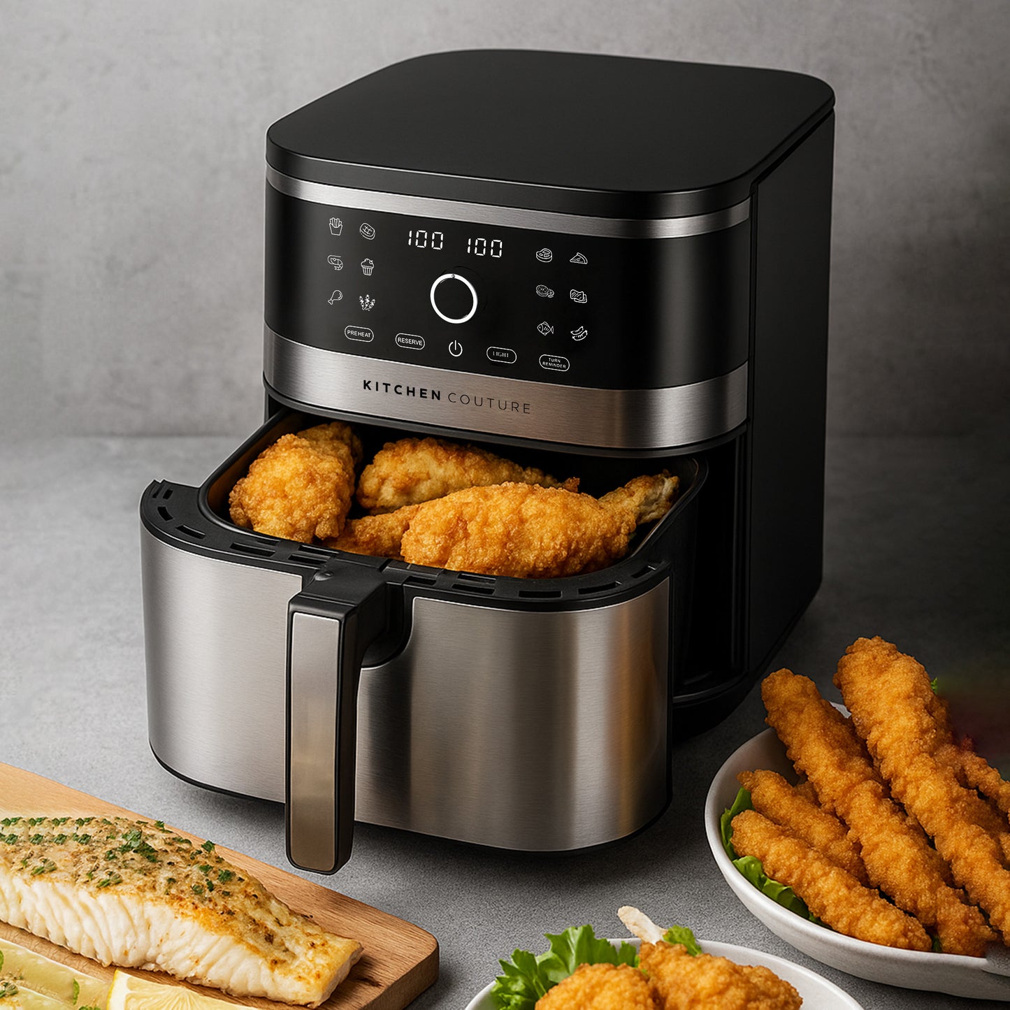 Kitchen Couture 8L Stainless Air Fryer