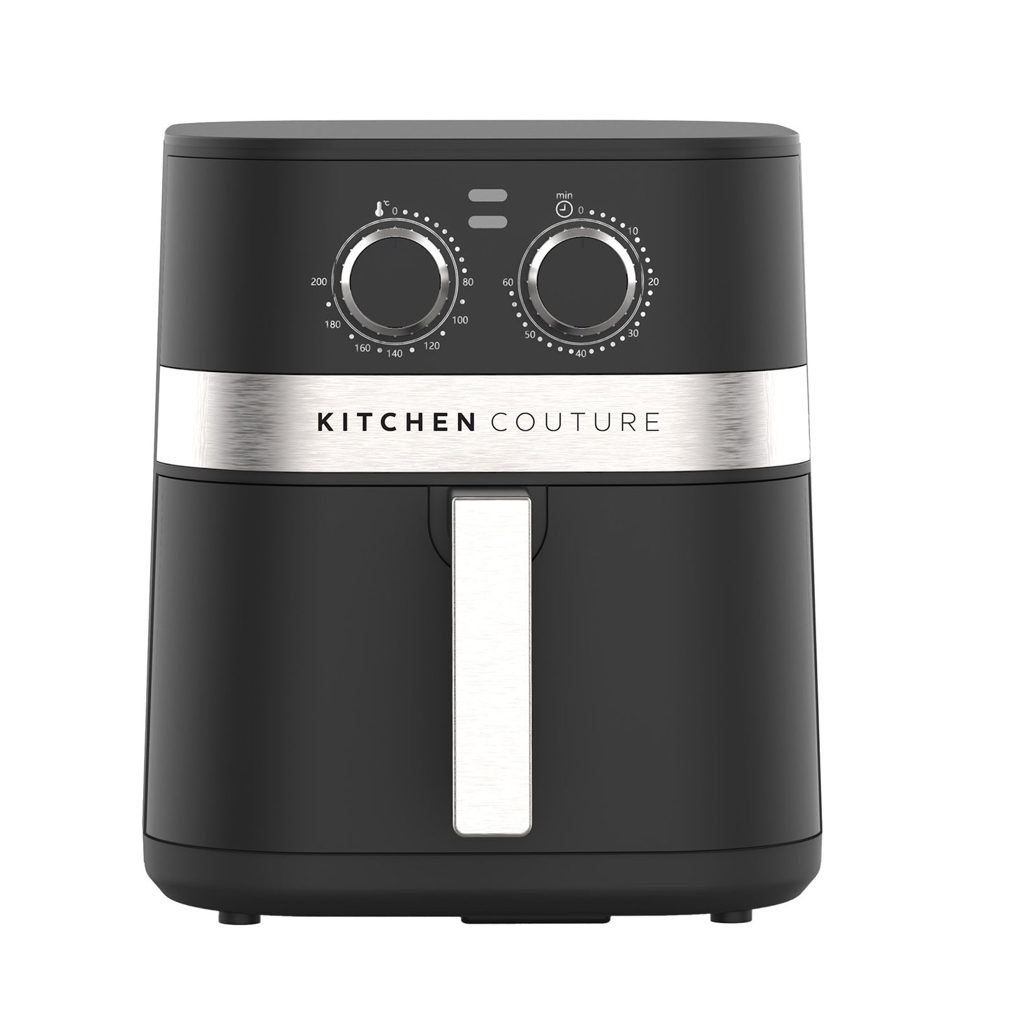 Kitchen Couture 5.5L Compact Air Fryer Stylish Powerful Healthy Cooking Black