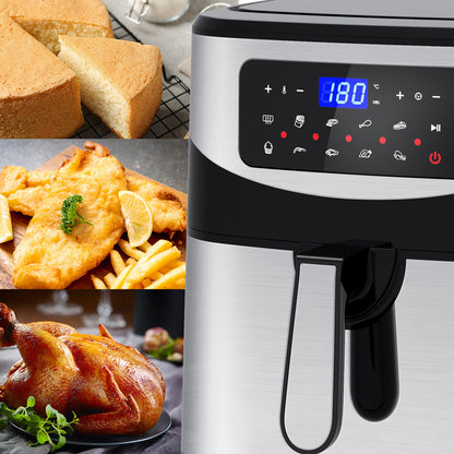 12L Digital Air Fryer with One-Touch Controls – Silver