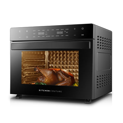 45L air fryer oven in black with large capacity