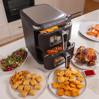 11L Dual Drawer Air Fryer with Stacked Design - Vertex