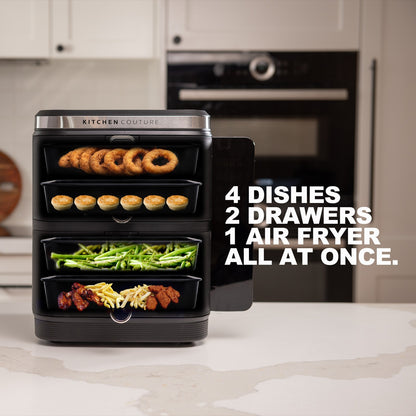 11L Dual Drawer Air Fryer with Stacked Design - Vertex