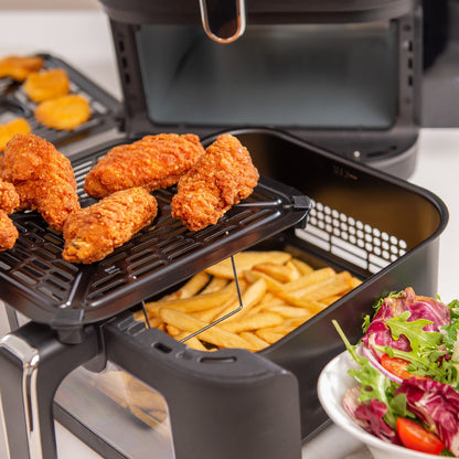 11L Dual Drawer Air Fryer with Stacked Design - Vertex