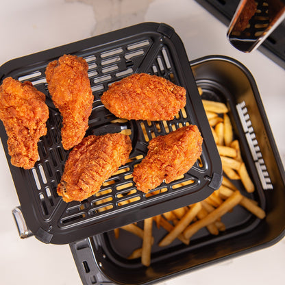 11L Dual Drawer Air Fryer with Stacked Design - Vertex
