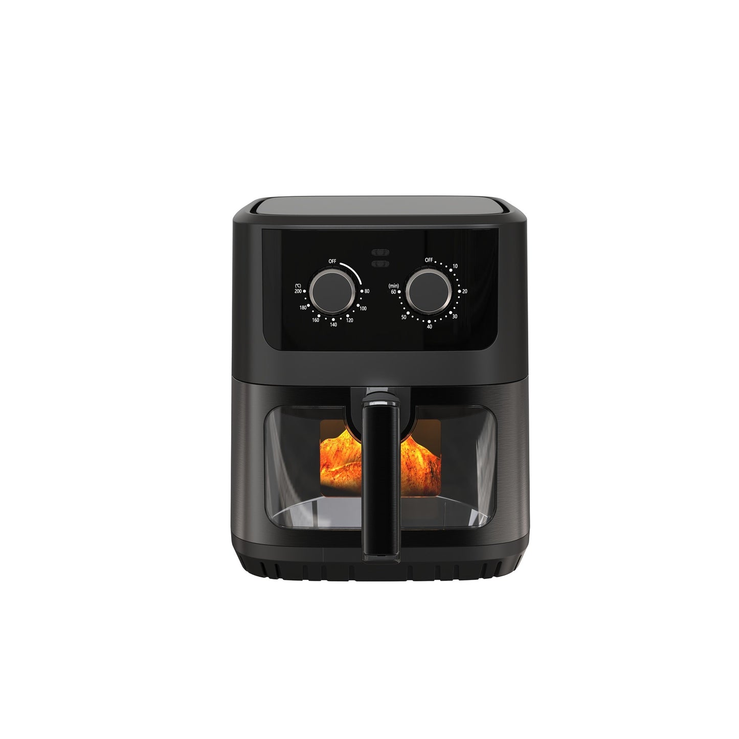 Kitchen Couture 6.5 Litre Compact Digital Air Fryer With Viewing Window Black