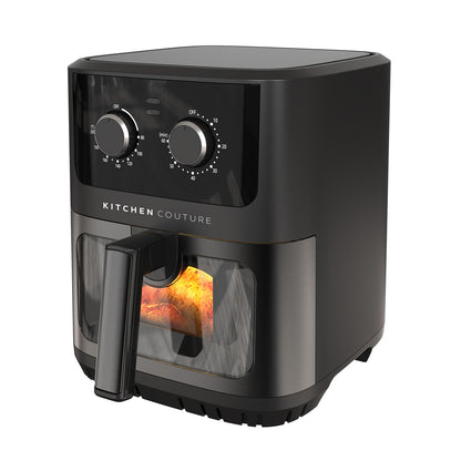 6.5L air fryer with ClearView window showing food cooking