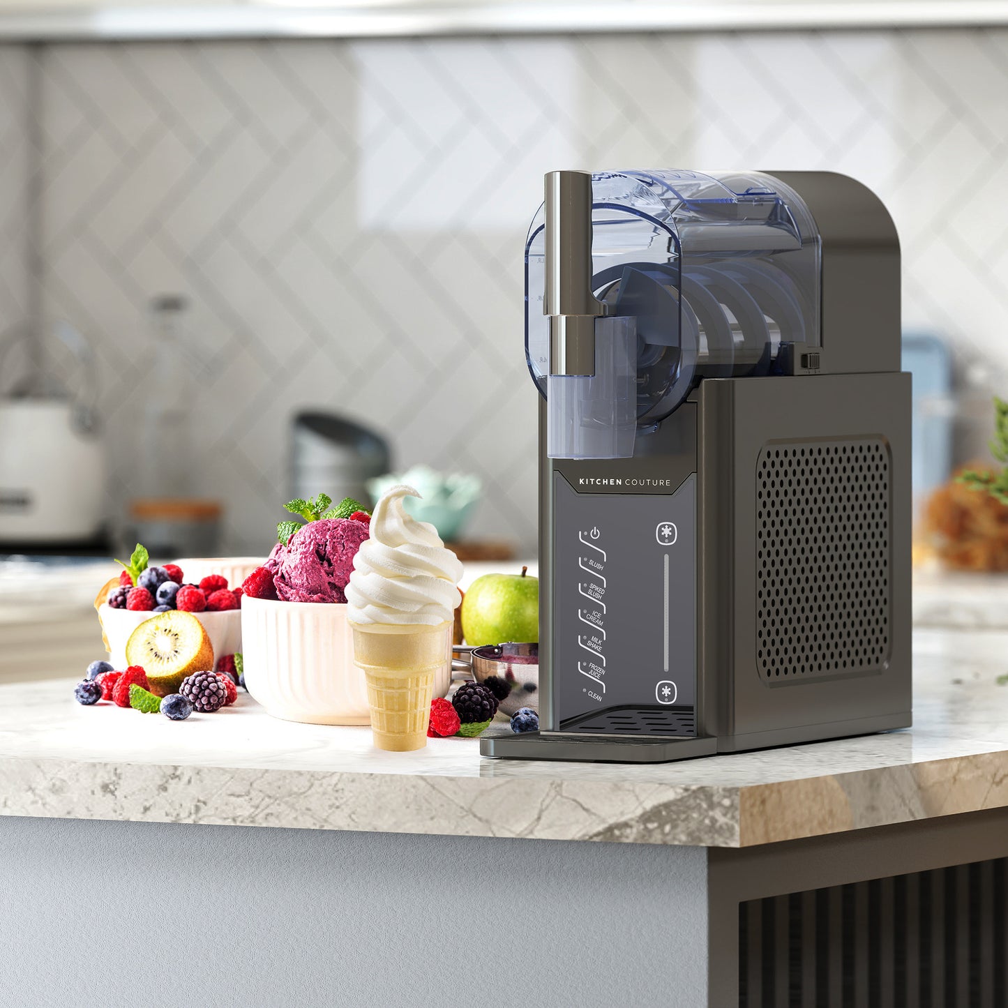 Slushie and Soft Serve Maker with One-Touch Controls