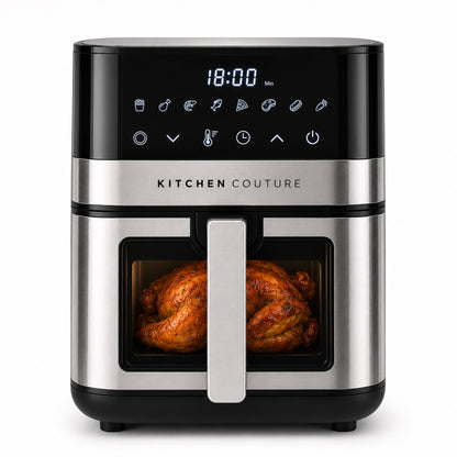 Kitchen Couture 5.5L PFAS-Free Ceramic Air Fryer, ClearView™ Window, 1600W