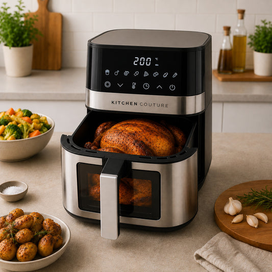Kitchen Couture 5.5L PFAS-Free Ceramic Air Fryer, ClearView™ Window, 1600W