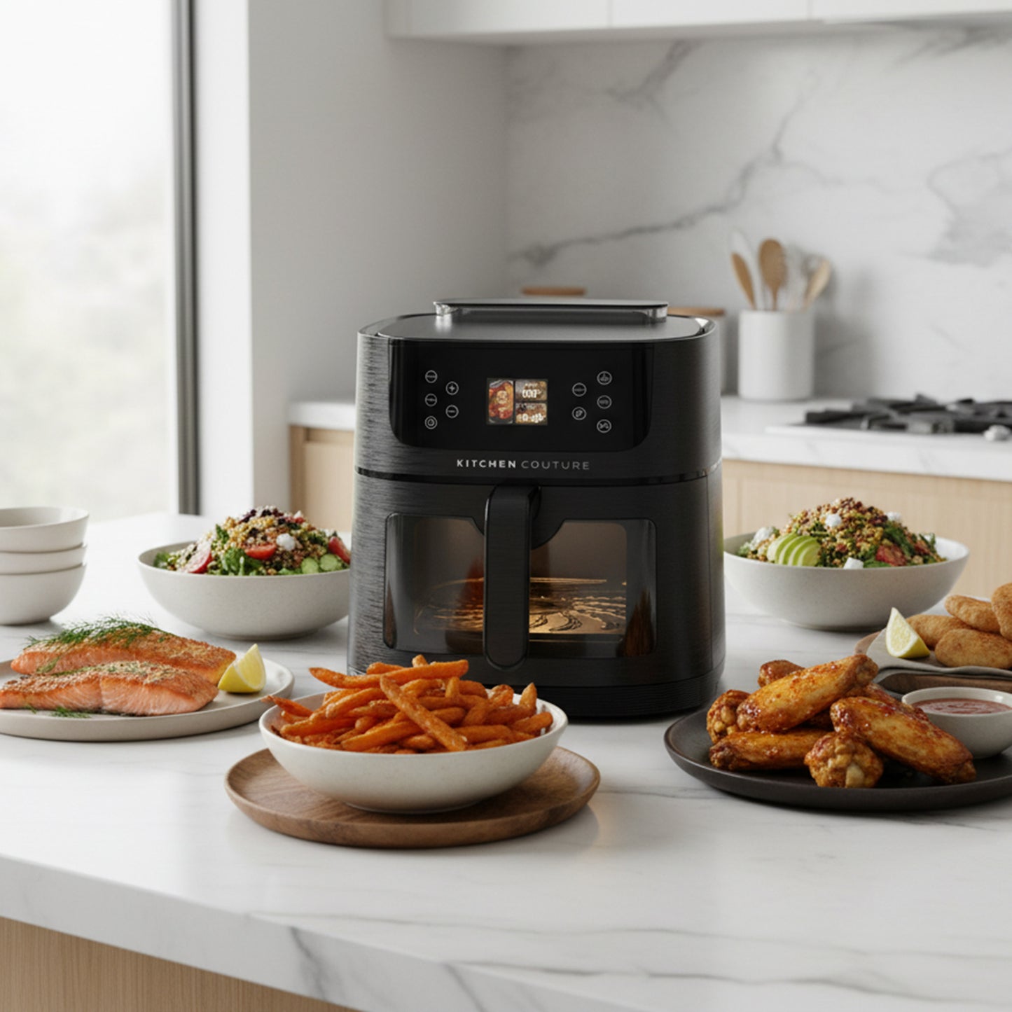 Kitchen Couture 8L Ai Smart Sense Ceramic Auto Cooking Air Fryer