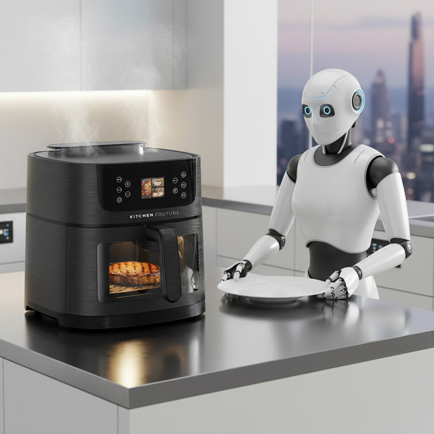 Kitchen Couture 8L Ai Smart Sense Ceramic Auto Cooking Air Fryer