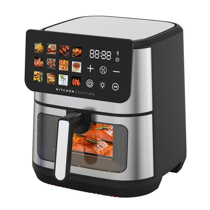 8.5L air fryer with large ClearView window
