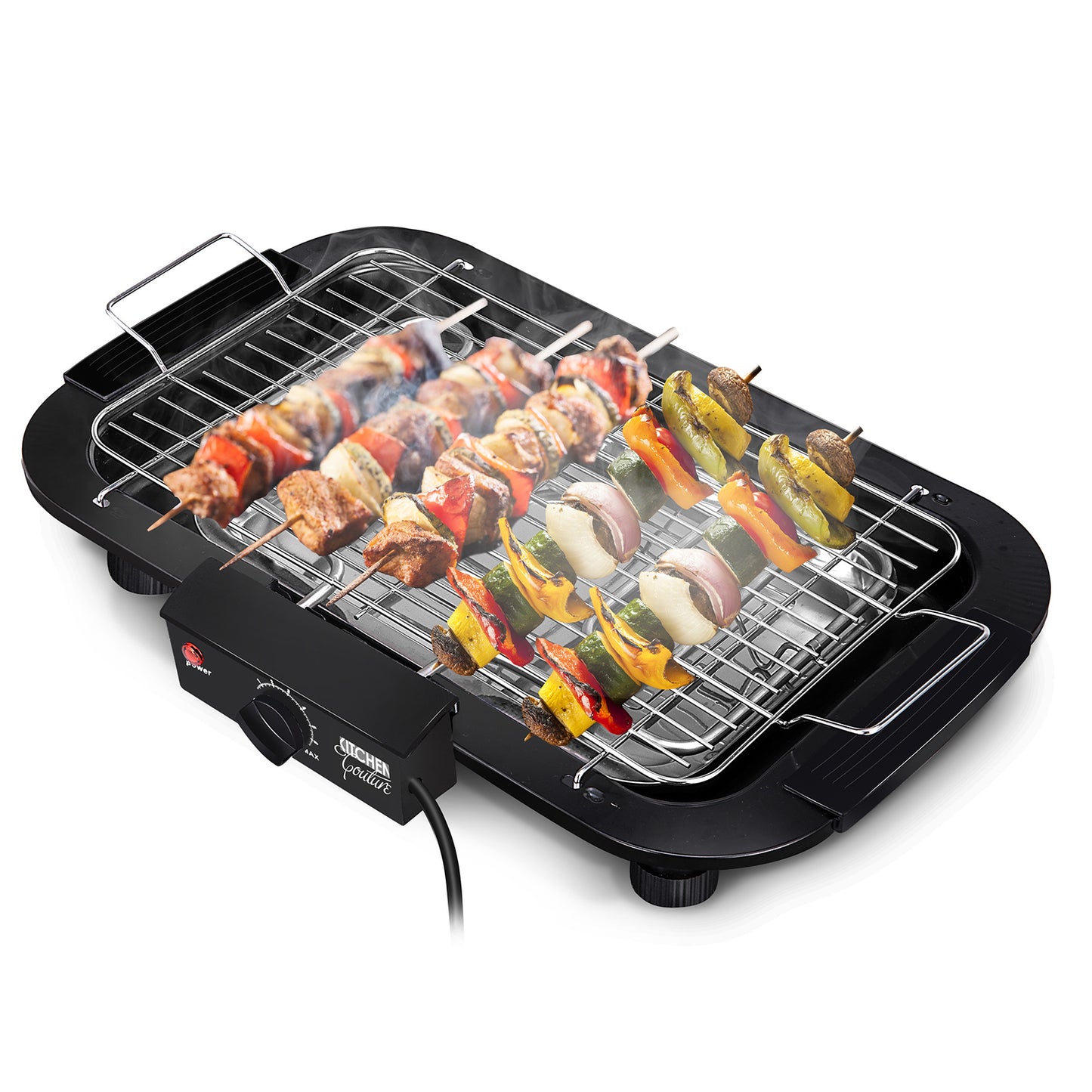 Kitchen Couture Teppanyaki Grill Electric Non Stick BBQ Table Top Black