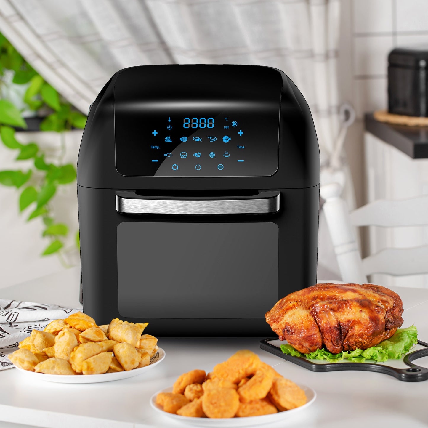 Kitchen Couture Healthy Options 13 Litre Air Fryer 10 Presets LCD Display Black