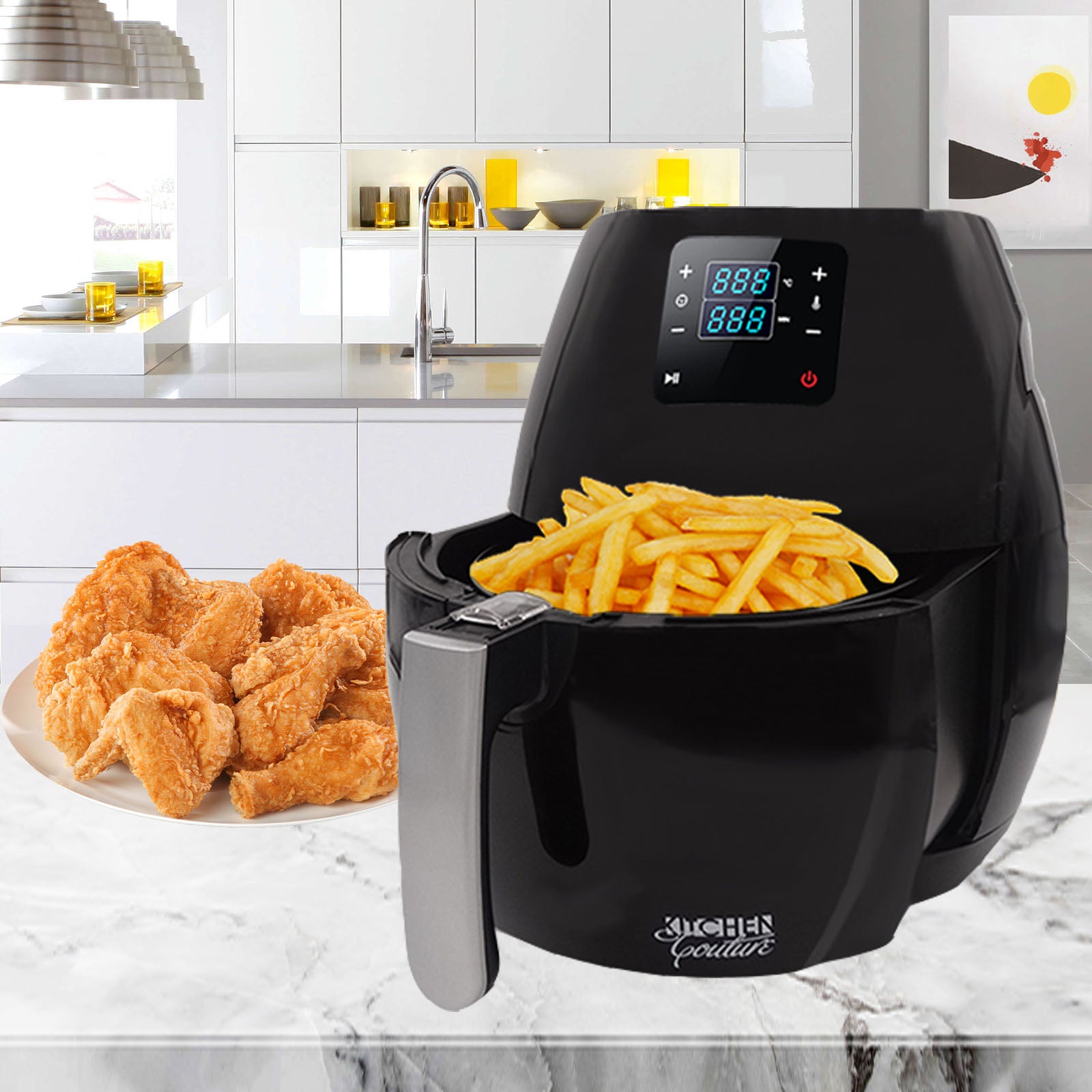 Healthy Choice 8L Digital Air Fryer Black