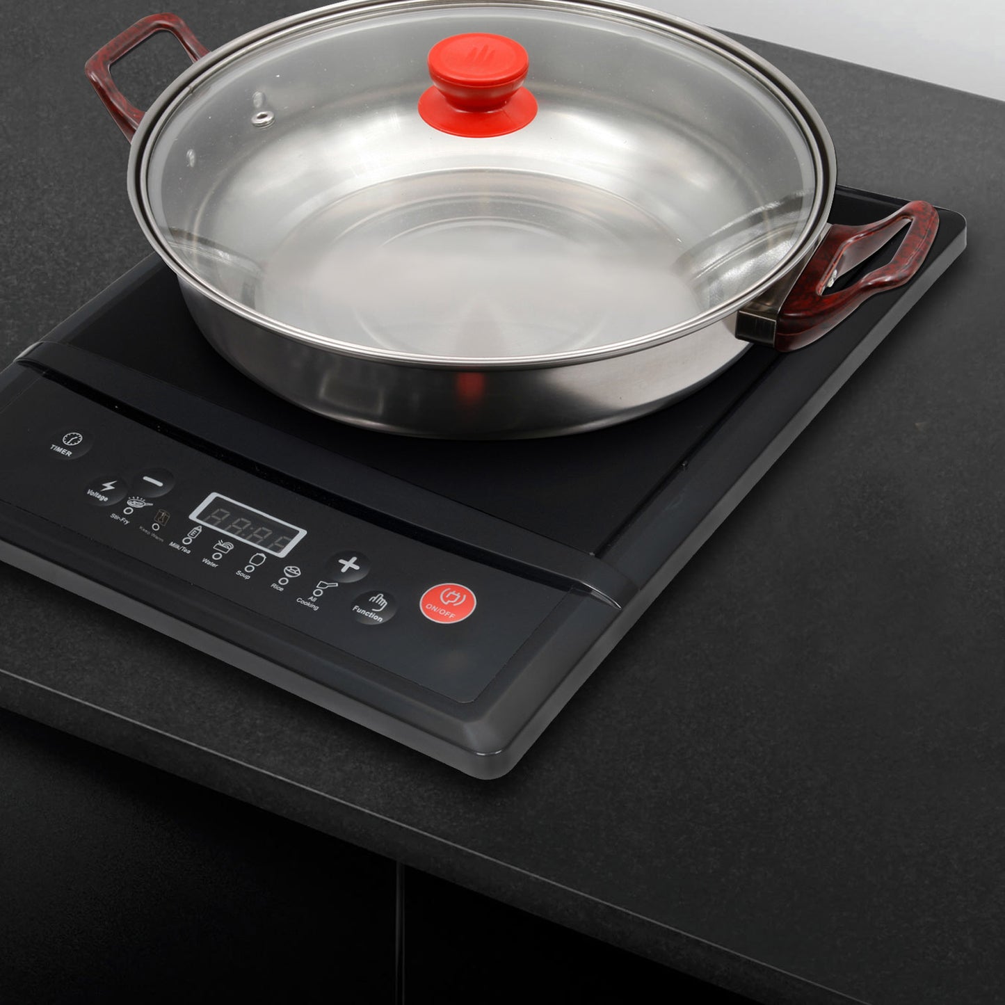 Kitchen Couture Induction Cooktop Portable Kitchen Cooker With Bonus Pot